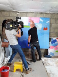 yann sciberras en plein tournage tf1
