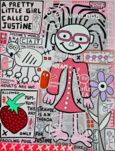 oeuvre a pretty little girl called justine par yann sciberras