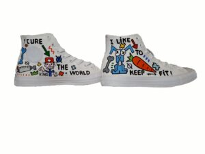 personnalisation d'une paire de converse all is under control par yann sciberras