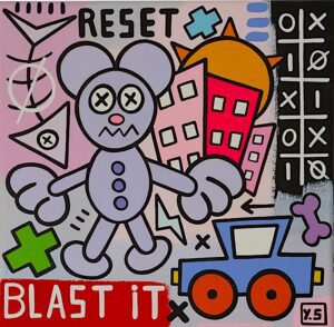 toile blast it par yann sciberras