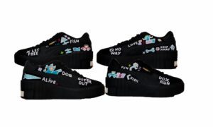 customisation d'une paire de sneakers do run par yann sciberras