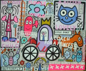 toile flower world par yann sciberras