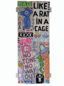 oeuvre sur bois de palette par yann sciberras