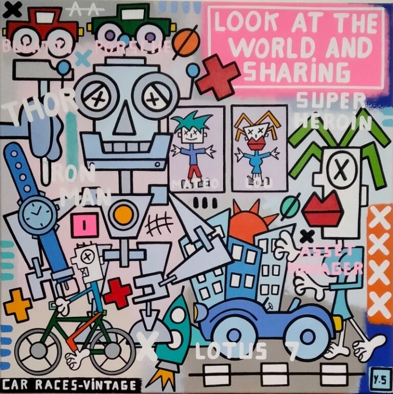 toile look at the world and sharing par yann sciberras