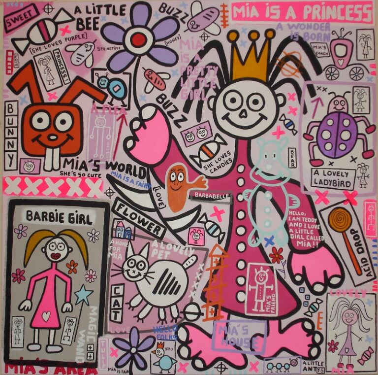 toile mia is a princess par yann sciberras