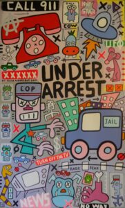 oeuvre sur toile turn off the tv par yann sciberras