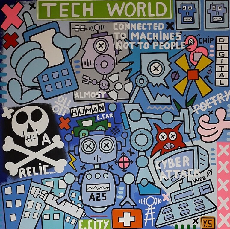 toile tech world par yann sciberras