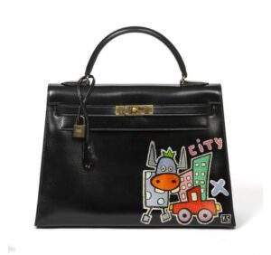 sac à main a cow in the city par yann sciberras