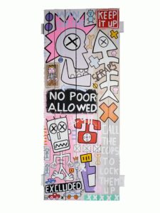 oeuvre sur bois de palette par yann sciberras