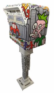 peinture sur boîte aux lettres par yann sciberras