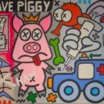 toile save piggy par yann sciberras