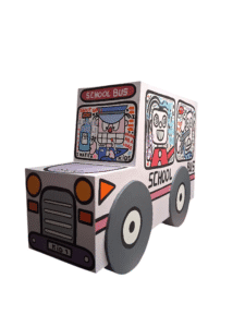 customisation bus en carton kid one
