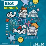 réalisation de la nouvelle affiche pour la vingtième éditition de l'open de blot de rennes
